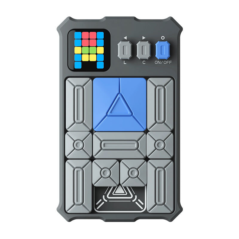 Engaging Superslide puzzle with vibrant, movable pieces, offering hours of brain-stimulating fun and strategic gameplay.
