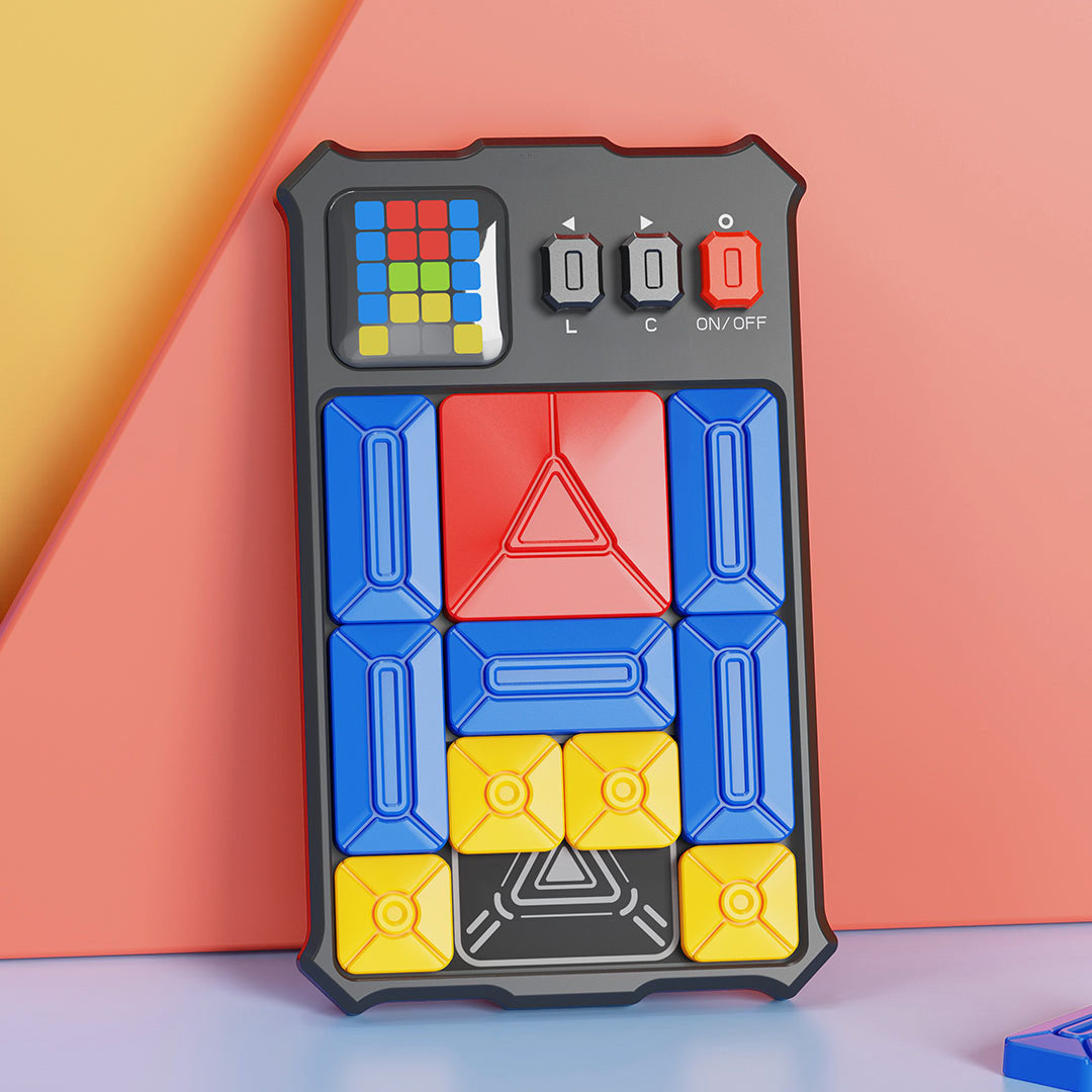 Travel-friendly Superslide puzzle game, featuring mind-bending challenges that enhance spatial awareness and logical thinking.