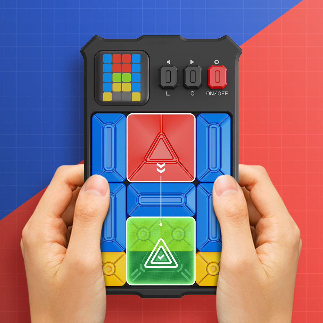 Superslide puzzle in a compact, durable design, perfect for puzzle enthusiasts looking for a stimulating brain workout and pattern-solving fun.