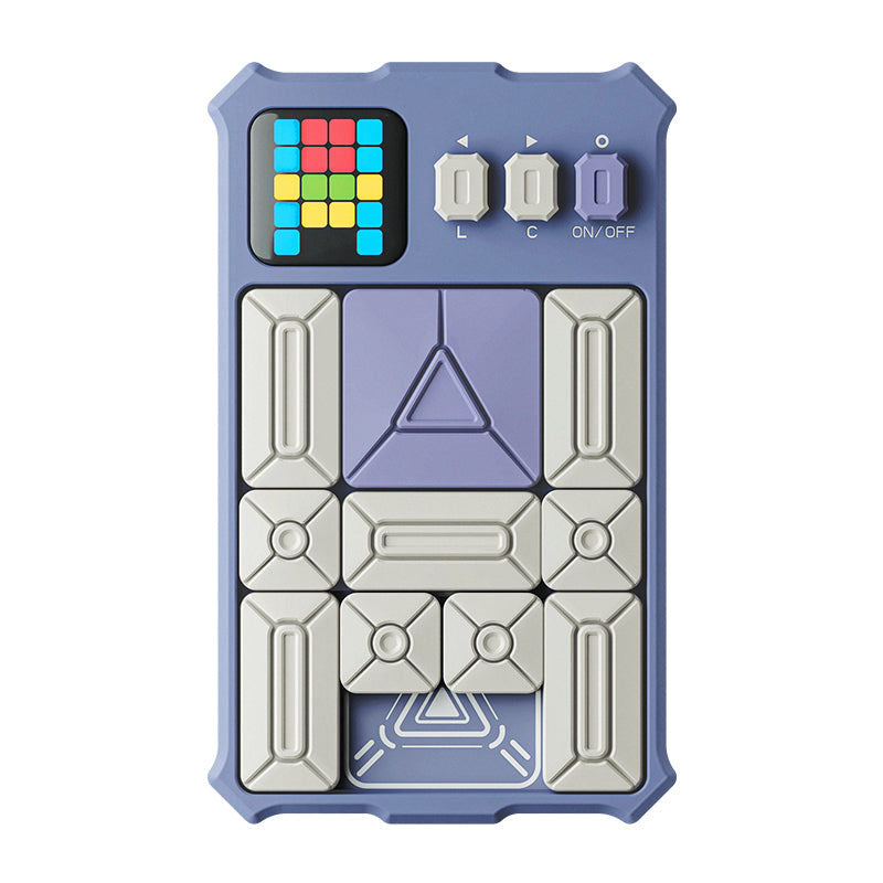 Portable Superslide puzzle, perfect for on-the-go brain training, with challenging sliding puzzles that boost critical thinking.